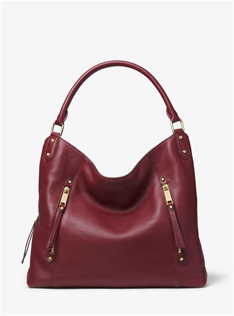 Michael Kors Evie Large Pebbled Leather Shoulder Bag